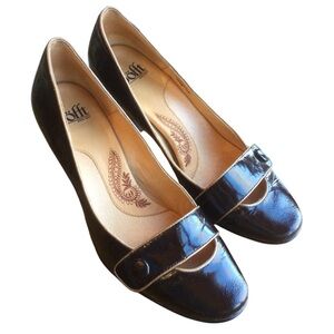 Sofft Magnolia Brown Patent Leather Heels Size 9